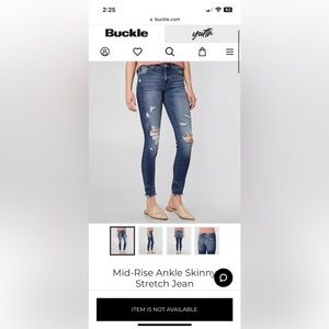 KanCan Mid-Rise Ankle Skinny Stretch Jean